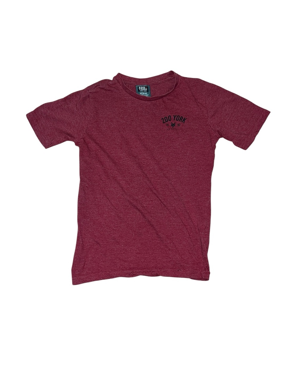 Zoo York Burgundy T-shirt Youth Size Medium (10/12) Tee Shirt Top Casual Sporty